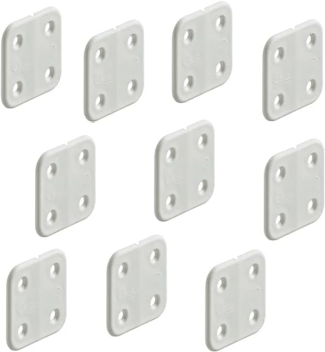 CR-MOESANCO® 20 Bisagras de Polipropileno Blanco par Baul de caravana, autocaravana o muebles 46mm x 36mm
