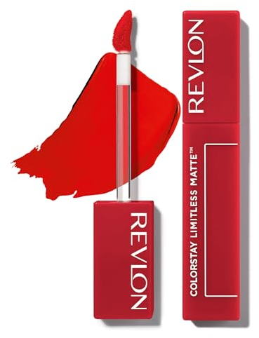 Revlon ColorStay Limitless Matte, Pintalabios Mate de larga duración, Fórmula Vegana, No-Budge Matte, Ligera/Cómoda, Resistente al Agua, 010 Top Talent, 5ml