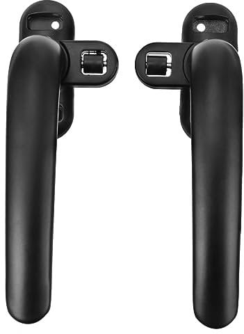 HEMOTON 2pcs Aluminum Alloy Window Handle Double Glazed Window Handle Lock and Lightweight for Home Office