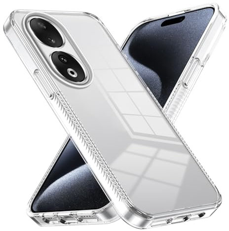 XINYEXIN Coque Transparent pour Honor 90 5G Étui de Protection Antichoc Anti-Rayures Qualité Militaire Robuste Housse Clear Case Cover - Transparent