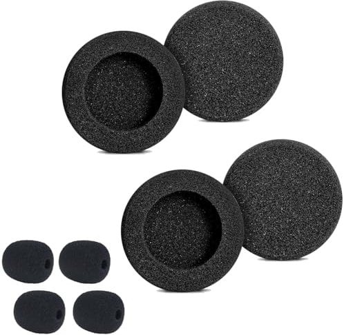 Ear Cushions for Jabra Headset Foam Replacement Ear Pads Compatible with Jabra Biz 1500 1900 2300 2400 GN2000 GN2100 GN2025 GN9120 GN9125 PRO 920 935 9450 9460 9465 Headsets(4 Pack)