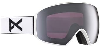 Anon M4 Schutzbrille (Toric) + Bonus-Objektiv + MFI-Gesichtsmaske, Rahmen: weiß, Gläser: Perceive Sunny Onyx