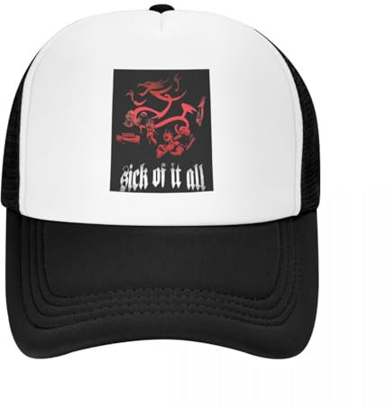 Atmungsaktiv Mesh Baseball Kappe Sporthut Best Sick of It All Baseball Cap Snapback Cap Sommermütze Bergsteigermütze Bommelmütze für Mann Frau