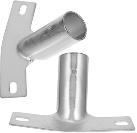 ERINGOGO 2pcs Broom Handle Bracket Replacement Threaded Pole Adapter Connector for Push Broom and Dust Mop Handles Compatible Wooden Extension Poles for Cleaning Tools