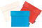 ANDINUS Set de 3 Bolsas Reutilizables para Sándwich – 18x18 cm, Lavables, Ecológicas y Sin BPA – Porta Snacks, Bocadillos y Alimentos – Colores Rojo, Blanco y Azul