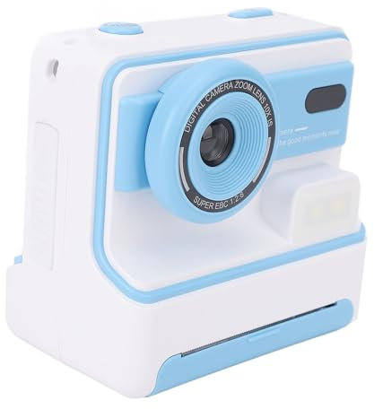 Caméra à imprimé instantané Portable, 48 MP Double Caméras Arrière Avant, Caméra Vidéo HD avec 3 Rouleaux Papier d', Charge de Type C, Thermique, Appareil Photo Numérique pour Enfants pour Garçons