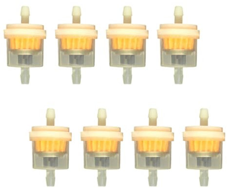 KYLOS 8 Pièces Filtre À Essence, Filtre À Essence Universel Pour Moto, Filtre À Carburant Rapide Pour Moto De 6 Mm, Scooter, Générateur, Moto, Tondeuse À Gazon, Voiture,Filtre A Essence