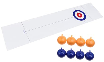 YARNOW Familienspiele Curling Kreatives Tischspiel für Erwachsene und Kompaktes Design Fördert die Koordination für Drinnen und Unterwegs