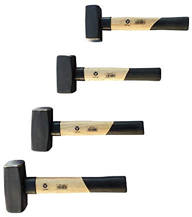 Fäustelhammer Hammer Schlosserhammer 800/1250/1500/2000g 4 tlg Set
