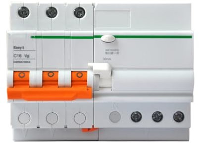 WURKVGMK EA9RN3C4030CA EA9R 3P C40A 30mA A 3P | C | 30mA | 40A Disjoncteur de Protection Contre Les fuites EA9R