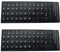 SELVFZ 2Pcs Keyboard Letter Stickers Portuguese Keyboard Stickers Letters And Numbers Replacement Stickers Black Background Computer Keyboard Customization