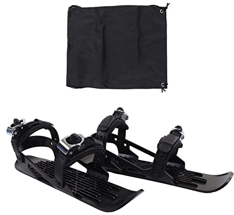 Mini Ski Ski Skates Verstellbare Kurze Skiboden für Kinder und Erwachsene Schneesportstarken Haltbarer Nylon Aluminiumlegierung Leichte tragbare Skischuhe für Winter -Outdoor