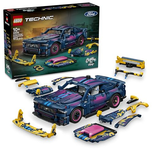 LEGO Technic Auto Ford Mustang GT Custom Garage GT Giocattolo - Kit di Modellismo con Motore V8, Sterzo HOG e Parti della Carrozzeria Intercambiabili - Idea Regalo per Bambini da 10 Anni in su - 42236