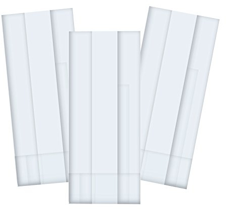 Jillson Roberts 48-Count Clear Cello Bags with Twist Ties, 6 x 13.5 x 3.25 Jumbo