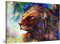 Startonight Bilder Mode Löwe, Leinwandbilder Moderne Kunst, Tiere Wanddeko Kunstdrucke, Wandbilder XXL 80 x 120 cm, Tag Nacht Bild