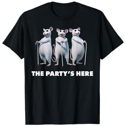 Shrek Blind Mice The Party's Here Text Poster T-Shirt