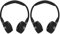Aramox Schnurloser Kopfhörer Car Earphone, 2 Kanal Kopfhörer mit schnurlosem Infrarot-IR-Stereo-Audio