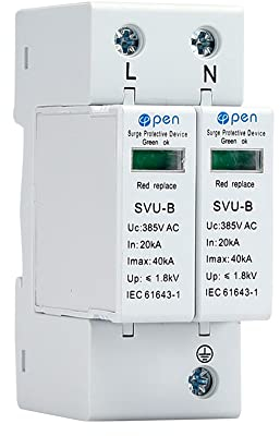 WEBN TR027 Surge Protection Device 40KA 385V Low Voltage Surge Protector (2P)