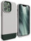 elago Glide Case Compatible with iPhone 13 Pro Max Case (6.7), Protective Thin TPU Cover, Shockproof, Enhanced Camera Guard, Anti-Scratch, Simple and Unique Design (Stone/Dark Green)