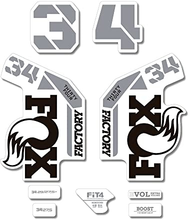 Adesivi compatibili con forcella bici Fox 34 Factory Step Cast 2022