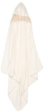 Little Dutch TE50902002 Kapuzenhandtuch Frottee Vintage Sunny Stripes (100x100 cm)
