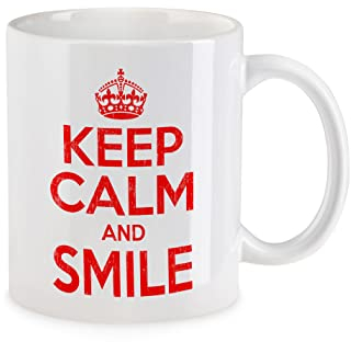 Urban Backwoods Keep Calm And Smile Tasse Mit Spruch Kaffeetasse