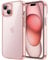 JETech Case for iPhone 15 6.1-Inch, Non-Yellowing Shockproof Phone Bumper Cover, Anti-Scratch Clear Back (Pink)