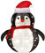 Cymwer LED-Lampe „Frohe Weihnachten“, Schneemann/Pinguin/Weihnachtsmann, IP65, wasserdicht, Ornament, LED-Laterne, faltbar, for Innen- und Außenbereich