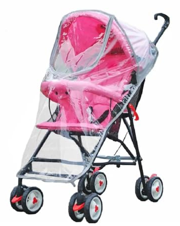 JTKREW 1 Stück Reer RainCover Active Regenschutz, für Buggys und Sportwagen(Grau)