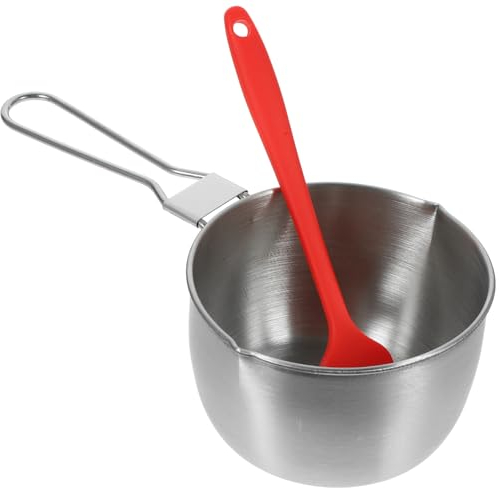 LIFKOME 1 Set Sauce Pan Household Sauce Pot Small Saucepan Stainless Steel Saucepan Grilling for Men Mini Saucepan Heavy Soup Pot Hotel Saucepan Pans Hot Pot Multifunction Man Wood
