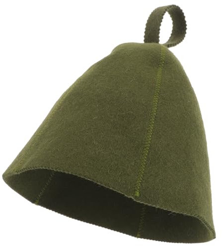 Supvox Saunahut Aus Wollfilz Saunakopfabdeckung Saunahaube Saunahut Für Herren Russischer Banja-hut Sauna-badekappe Ukrainischer Saunahut Große Duschhaube Wolle Ein Bad Nehmen