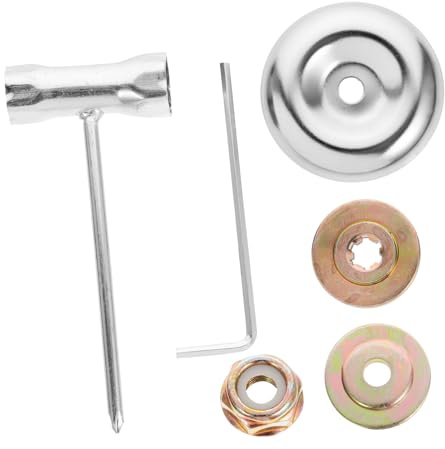 Sosoport Lawn Mower Accessories Trimmer Plate Disc for Grass Trimmer Wrench Replacement Weeding Machine Use in Garden