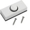 Modern White Door Bell Chime Bell Push Button, Sturdy Plastic, Hard Wired