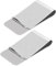 CENSIVI 2 Piezas Clips de Dinero - Acero Inoxidable Metal Delgado Efectivo Clip de Dinero Cartera de Oro Billetero Titular de Tarjeta de Crédito para Hombres y Mujeres