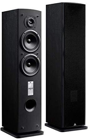Triangle - Enceinte Hi-FI Zerius 902 - Enceinte Colonne - Puissance Admissible 100W - Rendement 91 DB/W/m – Polyvalente Musique et Home-Cinéma - 220 x 960 x 280 mm - Noir (Paire)