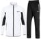 Rdruko Jogginganzug Herren Set Trainingsanzug Sportanzug Langarm Freizeitanzug Männer Tracksuit für Fußball Gym-Weiß Schwarz L