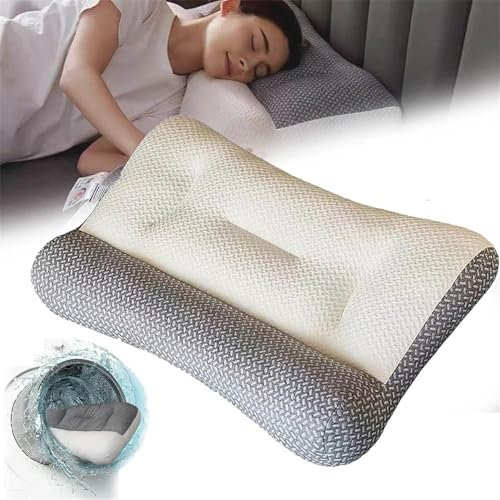 Restiva Kissen, Restiva Kissen für Schlafapnoe, Restiva Ergonomisches Kissen, Restivaco Nackenkissen, Proease-Kissen, Orthopädisches Nacken-Traktionskissen, ergonomisches Kissen für Nacken und