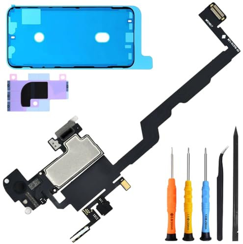 ZHUROUPU Earpiece Speaker Replacement for iPhone Xs 5.8 2018, Replacement Light Proximity Sensor Flex Cable and Waterproof Pre-Cut Adhesive Sticker with Fix Tools Kit for iPhone Xs A2097 A1920 A2100