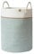 LA JOLIE MUSE Woven Basket Rope Storage Baskets, Tall Cotton Basket, Laundry Basket for Blanket, Kids Toy, Nursery Clothes Hamper Basket, Ivy Green, 58 Liter-L