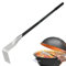 Pizza Oven Ash Rake - Pizza Oven Hook Ash Shovel, Grill Ash Rake Hoe | BBQ Charcoal Rake Ash Too and Charcoal Kettle Grill Pizza Oven Accessories Long Handle Scraper Ash Scoop for Stove