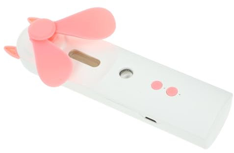 VILLCASE Mini Ventilateur Portable USB Rechargeable Avec Brumisation Eau Ventilateur Personnel Compact Pour Voyage Bureau Et Activités De Plein Air Rose