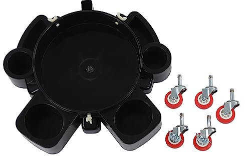 Ldafava Rolling Bucket Dolly Lourn Dutage Multifonctionnel Rolling Dolly pour la Voiture détaillant Le Lavage avec 5 roulettes pivotantes idéales pour Le Lavage de Voiture et Les détails