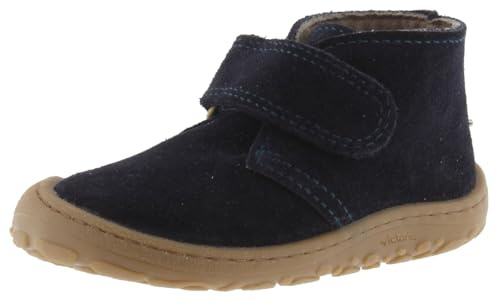 victoria Stiefelette Bosco Barefoot 1370121 | Veloursleder & Klettverschluss für Kinder Unisex