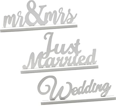 Alipis 1 Set Decorazioni per Matrimonio Cartello Married per Atmosfera e Decorazioni Domestiche per Ricevimenti e Festeggiamenti