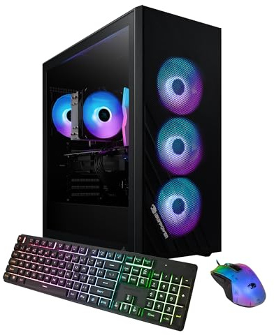 iBUYPOWER Scala Gaming PC Desktop Computer AMD Ryzen 5 8400F CPU, NVIDIA GeForce RTX 5050 8GB GPU, 16GB DDR5 RGB 5200MHz RAM, 1TB NVMe SSD, Windows 11 Home, Tastiera e Mouse Gamer - SCA5N5501