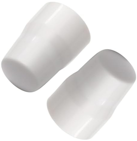 2 Pack White Radiator Valve Caps, Plastic Replacement Covers | 2 pack white plastic radiator valve caps, push-fit replacement covers for home heating systems, easy to install and durable.