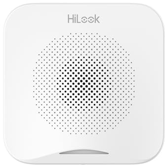 HiLook by HIKVISION Funk-Innensirene, 95 dB, LED-Blitzlicht, Kabellos 868 MHz Tri-X, Batteriebetrieb, für HiLook Alarmsysteme