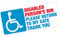 Disabled Person's Bin Please Return to My Gate Thankyou Blue Badge Vinyl Sticker