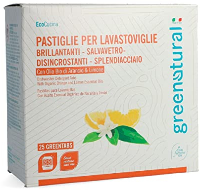 Greentabs | Lave-vaisselle | citron et orange | 25 pastilles