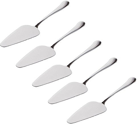 YTYKINOY Pack of 5 Stainless Steel Pie Pizza Cake Pastry Server 8.9inch Pie Pizza Cake Dessert Shovel Cutter